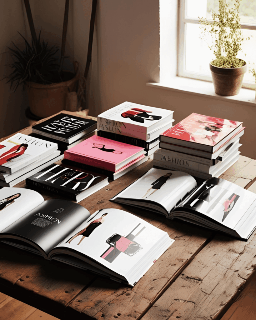 Livros em uma mesa
